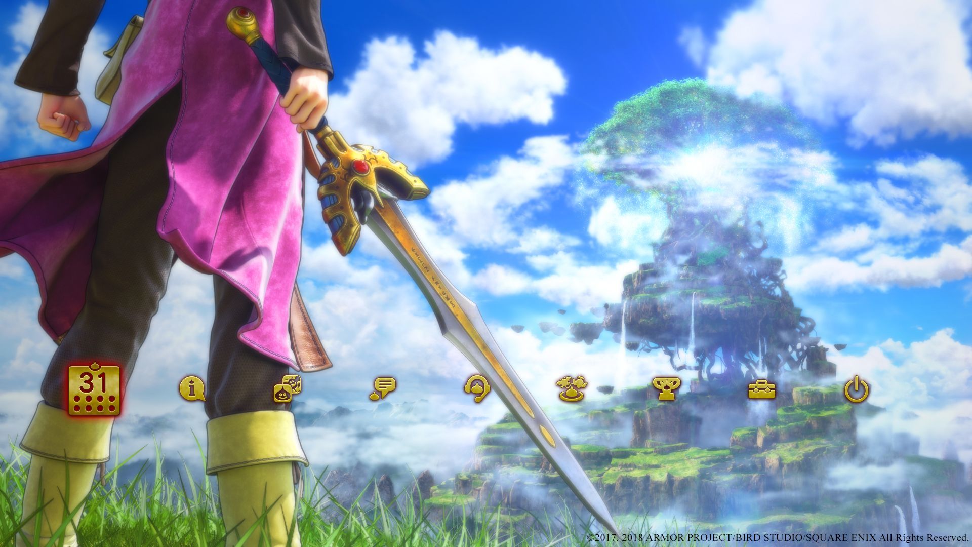 Dragon Quest XI eroe con spada, 1920x1080 Full HD, Desktop