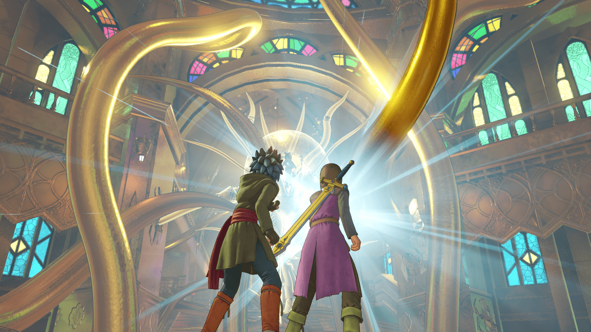 Eroi Dragon Quest XI in battaglia, 1920x1080 Full HD 1080p, Desktop