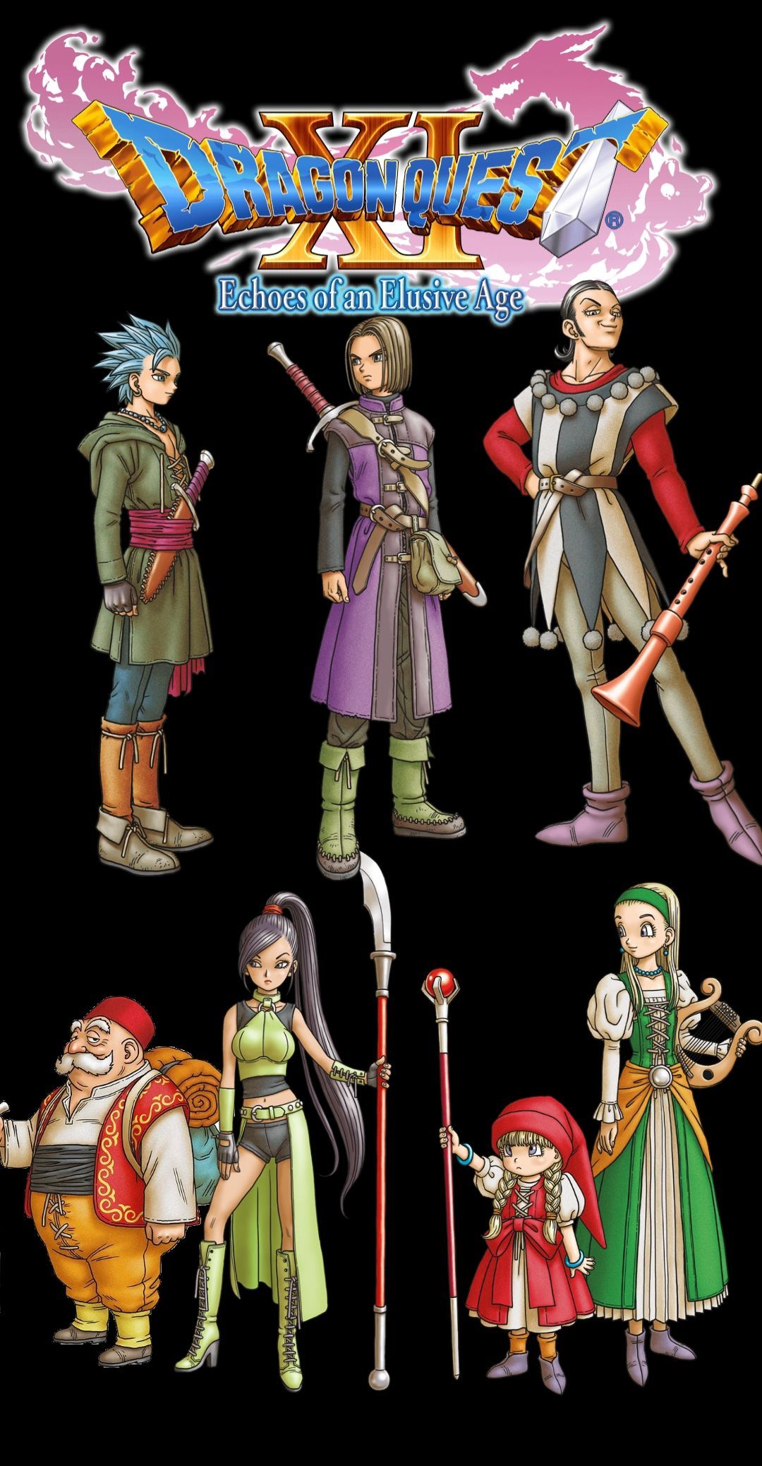 Personaggi Dragon Quest XI, 1080x2076 Verticale, Mobile