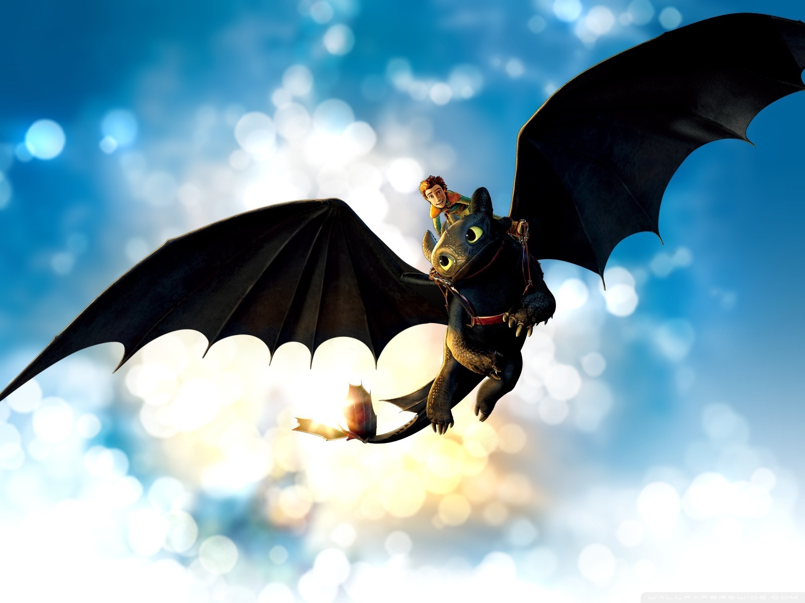Hiccup e Sdentato in volo, 1600x1200 HD, PC