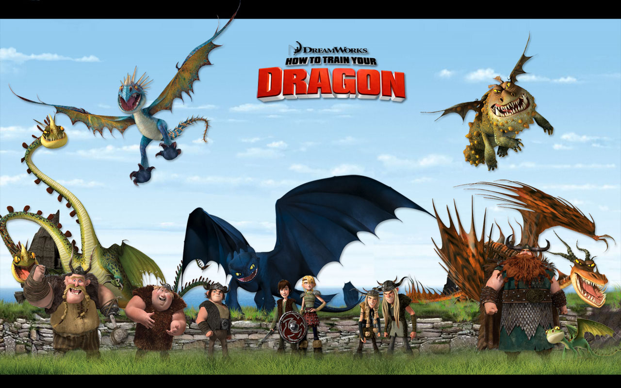 Dragon Trainer personaggi e draghi, 1280x800 720p, PC