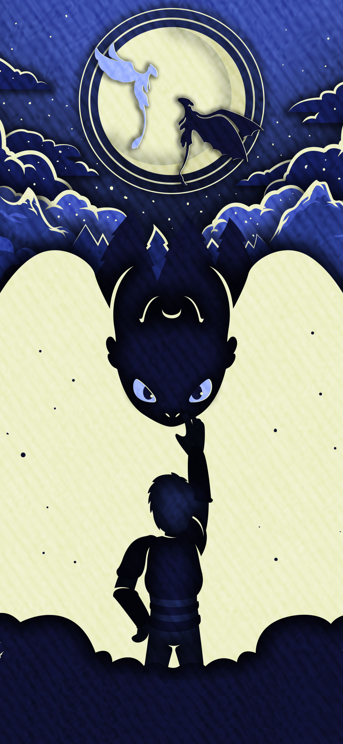 Dragon Trainer, Sdentato e Hiccup, 1125x2436 Verticale, Mobile