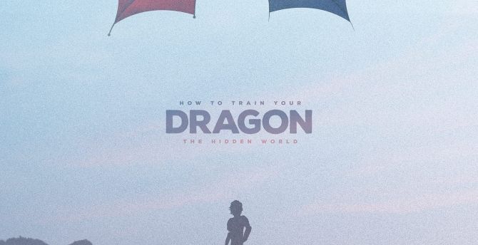 Dragon Trainer, poster con aquiloni, 670x344 HD, iMac