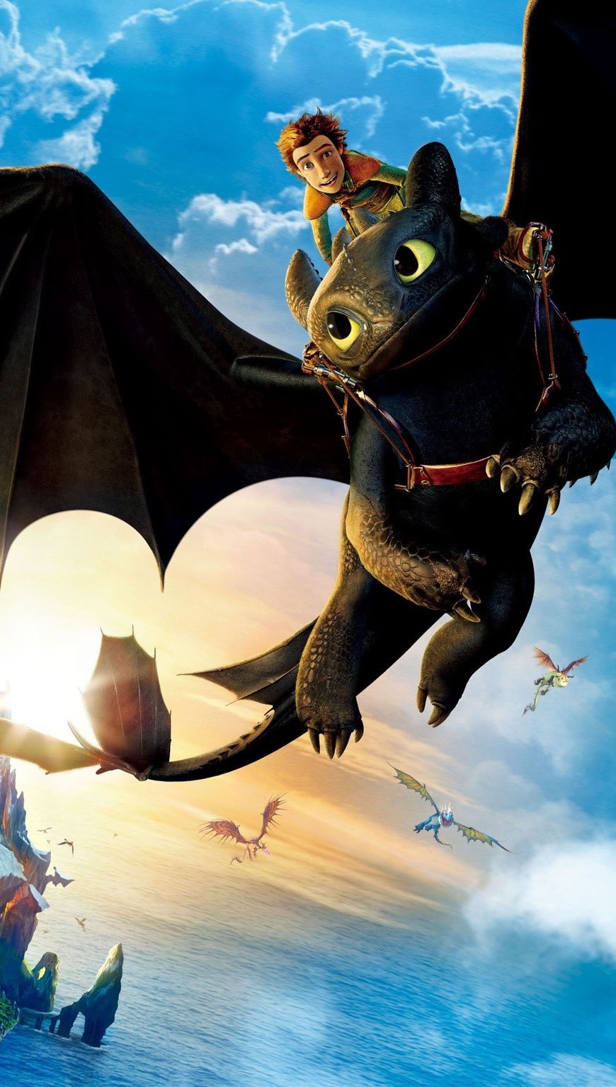 Hiccup e Sdentato in volo, 870x1536 Verticale, POCO