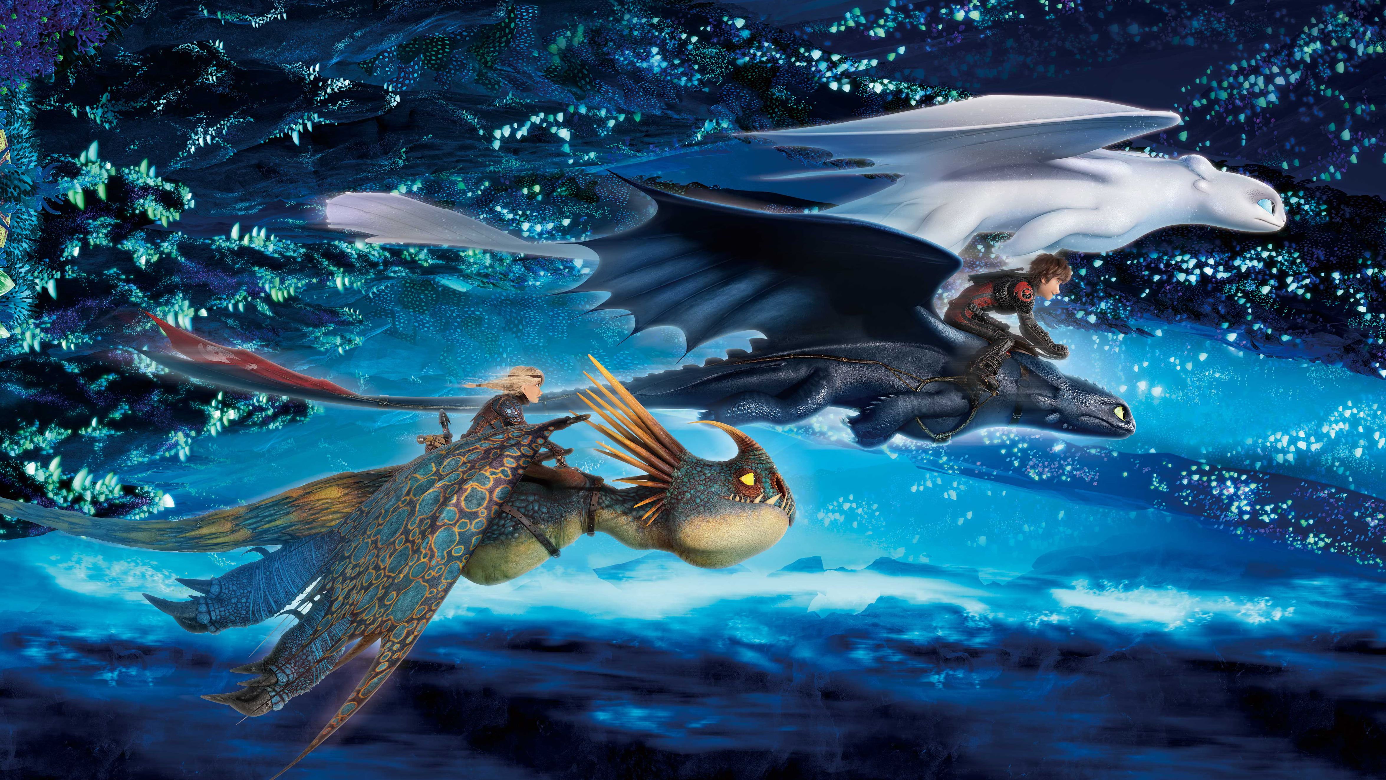 Dragon Trainer draghi in volo, 4702x2645 Ultra HD, 4K TV