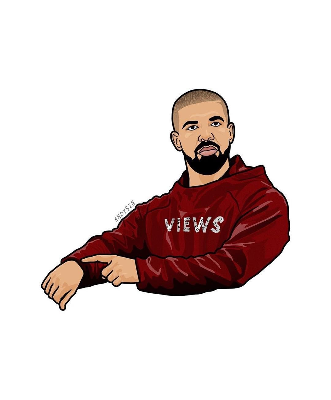 Drake cartoon felpa Views, Aubrey Graham, 1080x1305 Full HD Verticale, Smartphone