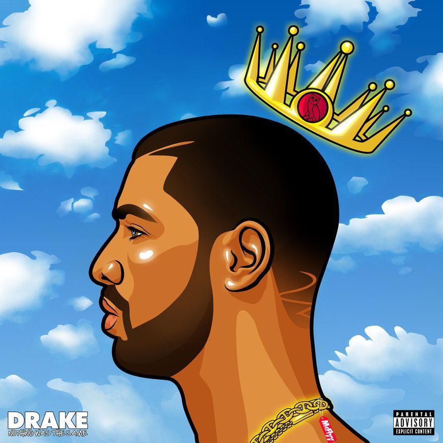Drake cartoon corona dorata, 894x894 HD, Laptop