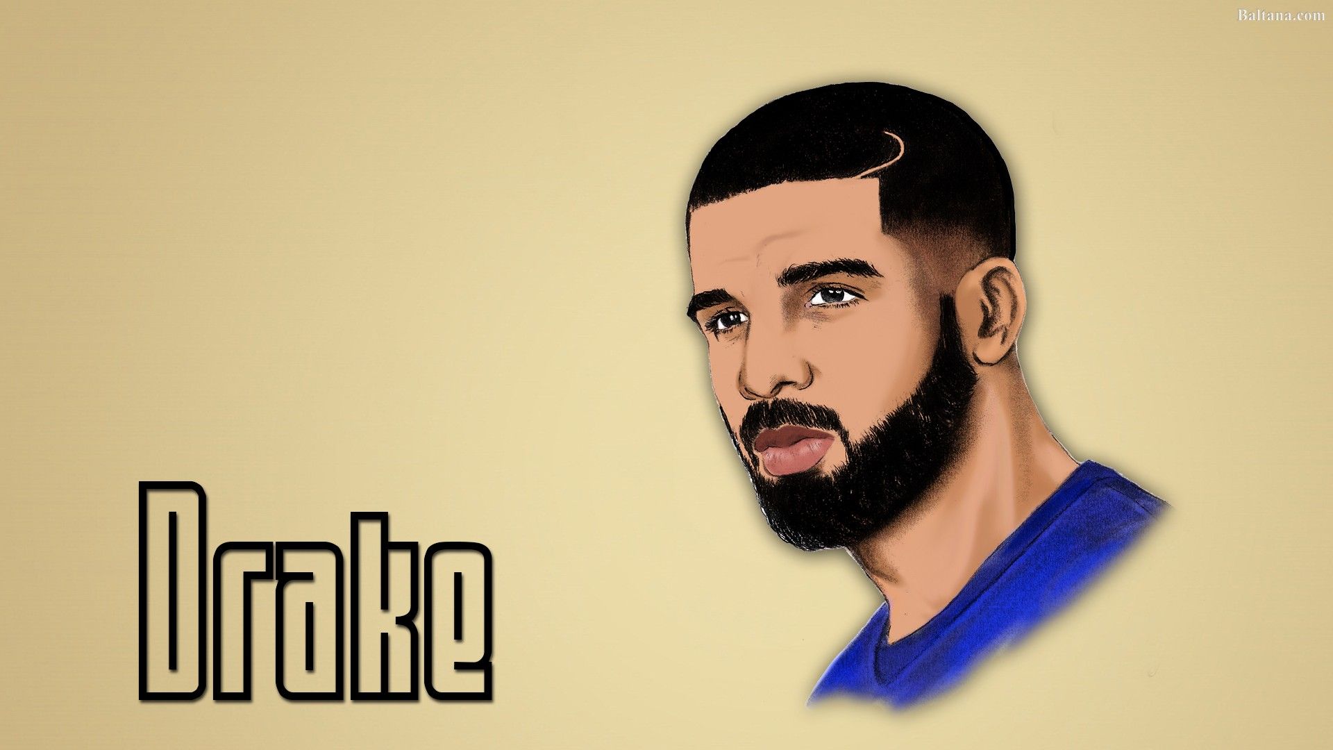 Drake cartoon sfondo rosa, 1080x1920 Verticale, Telefono