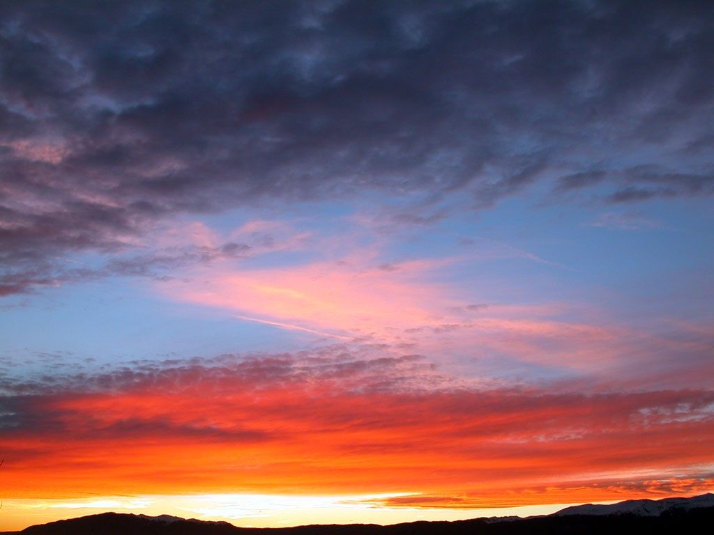 Cielo drammatico al tramonto, 1024x768 HD, iMac