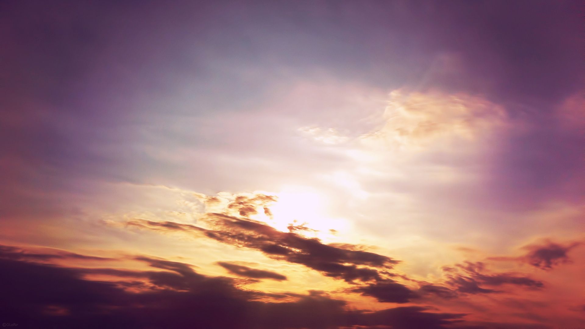 Tramonto drammatico tra nuvole, 1920x1080 Full HD 1080p, Desktop