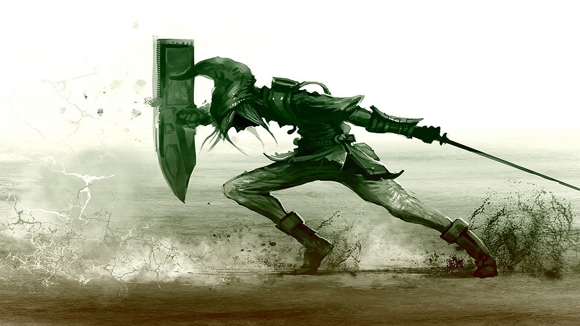 Link con scudo e spada, Zelda, The Legend of Zelda, 1920x1080 1080p, Laptop