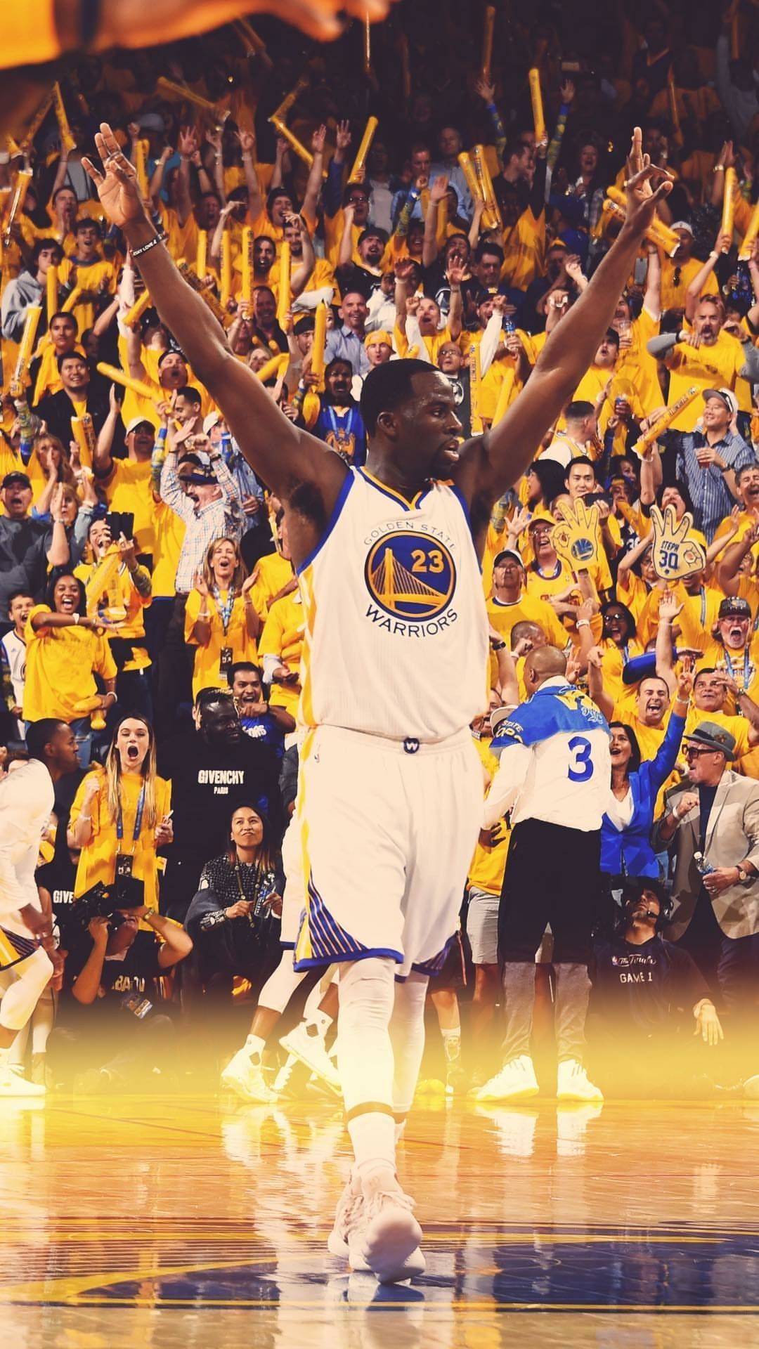 Giocatore basket Golden State esulta, 1080x1920 Full HD Verticale, iPhone