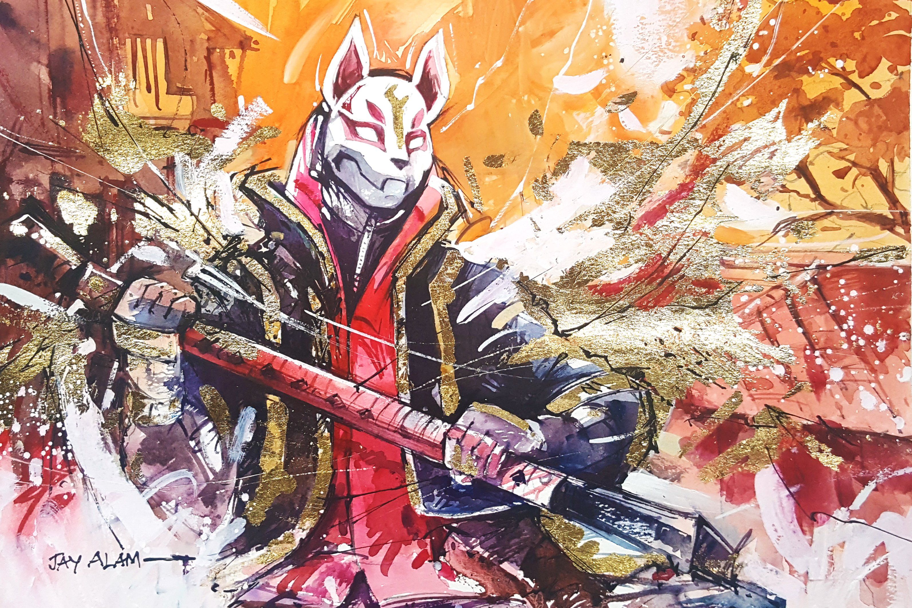 Drift Fortnite personaggio maschera volpe, 1440x2358 Verticale, Telefono