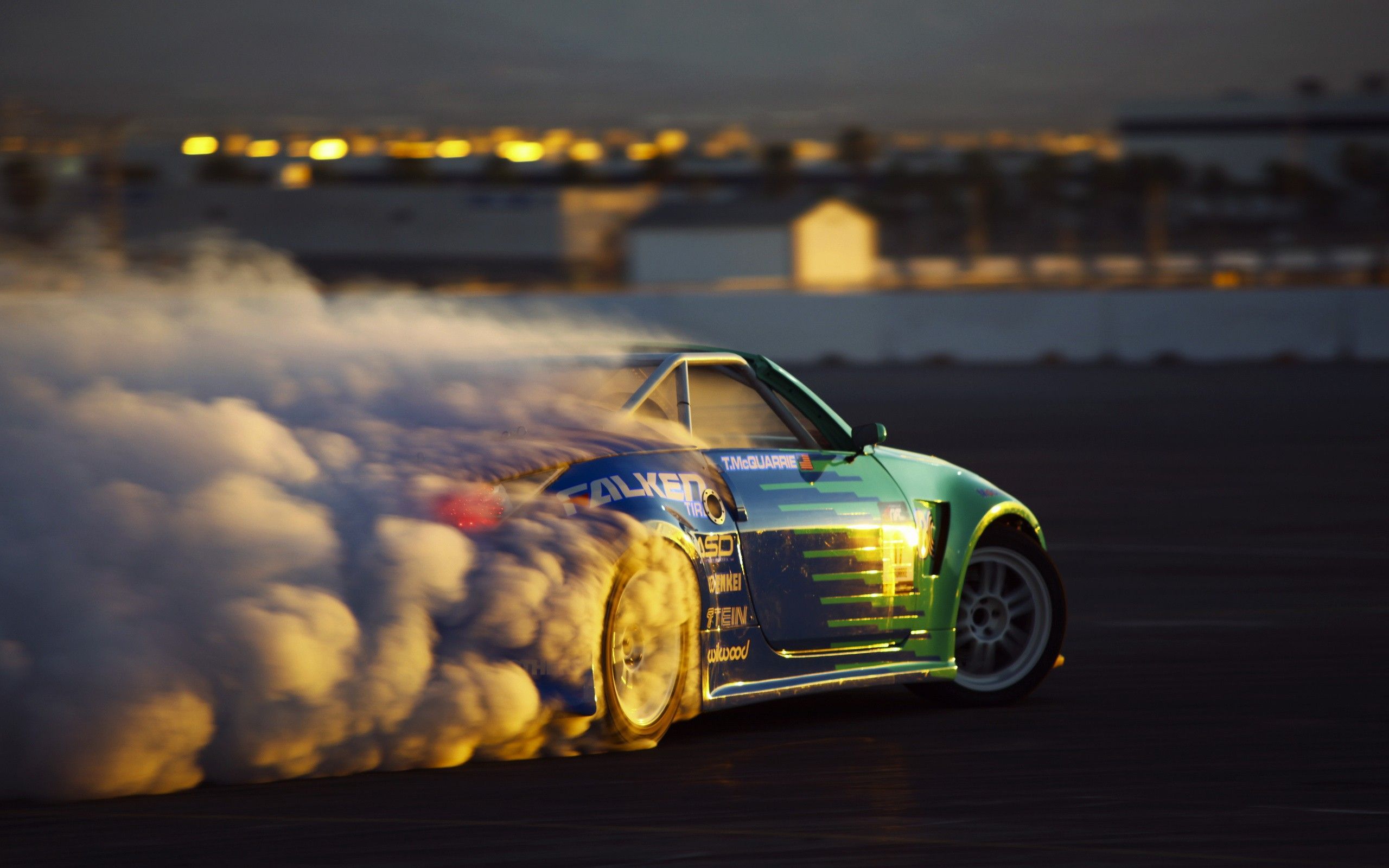 Auto drift fumo pneumatici, 2560x1600 WQXGA, Monitor Gaming
