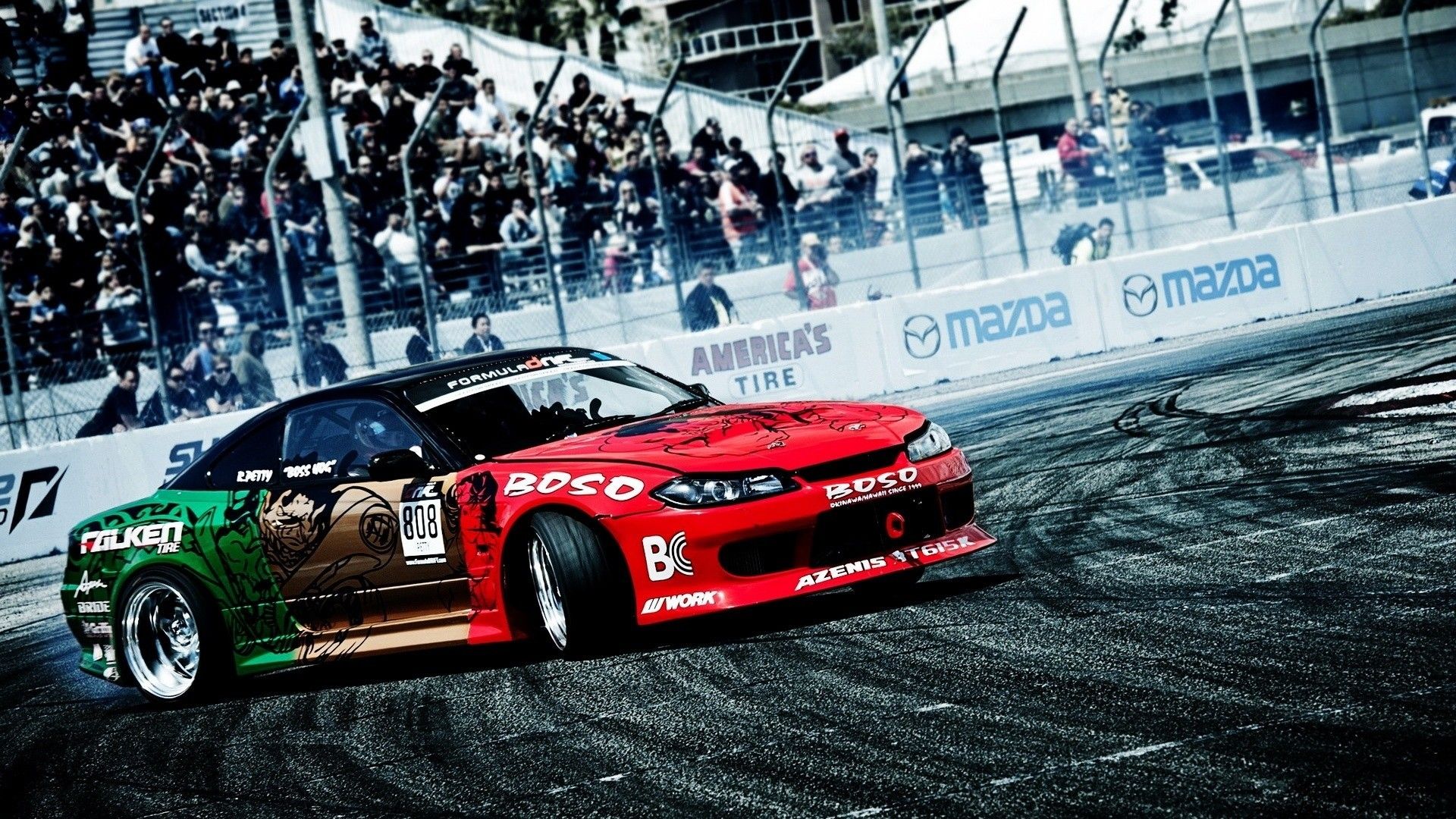Auto da drift in pista, 1920x1080 Full HD, Desktop
