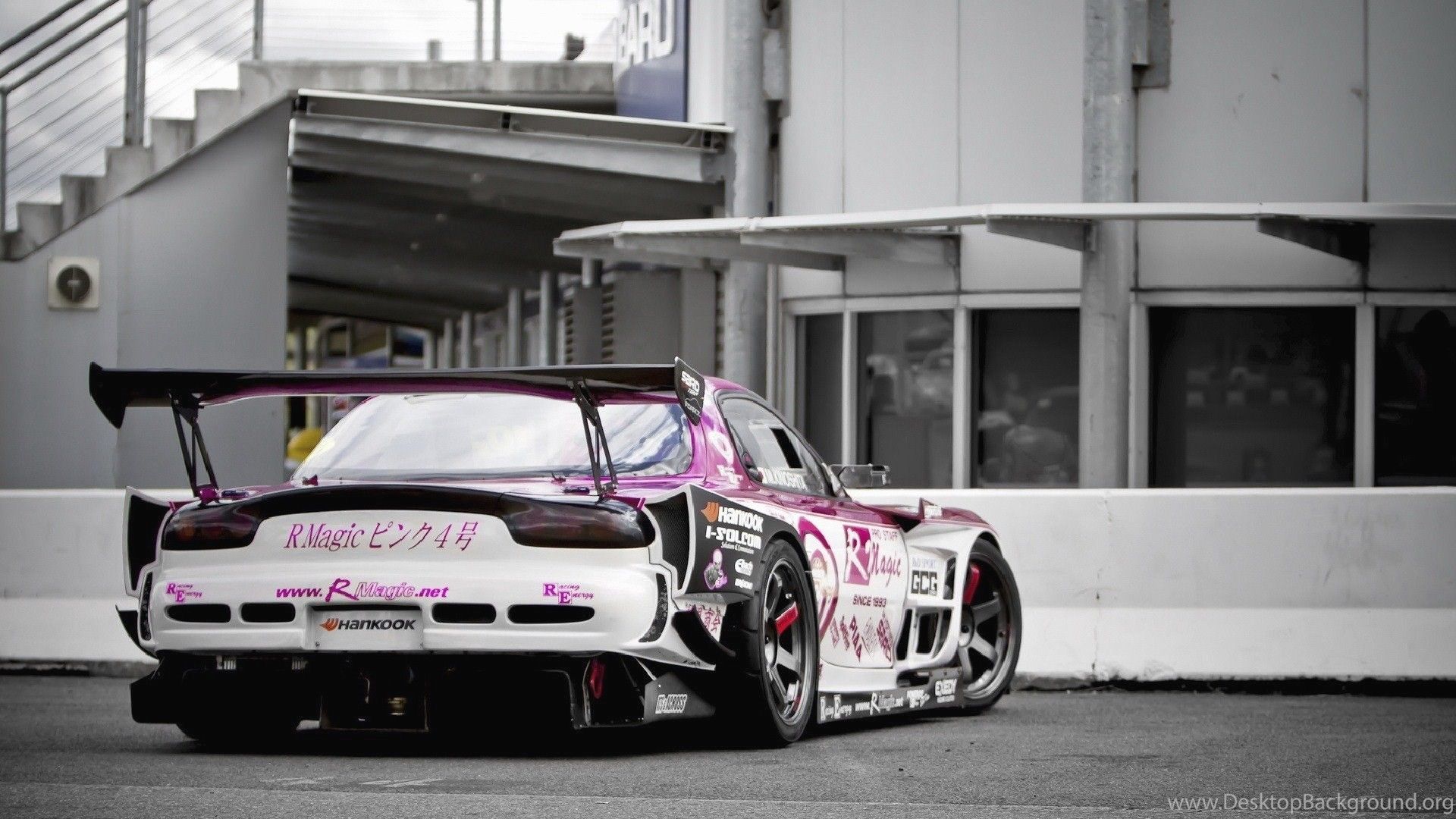 Auto da drift rosa e bianca, 1920x1080 1080p, Desktop