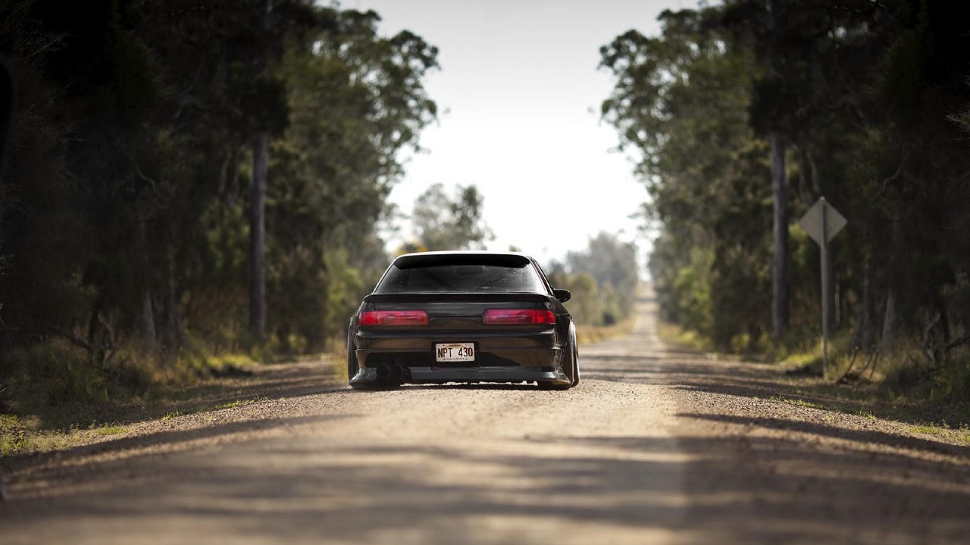 Auto sportiva nera strada, 1920x1080 Full HD 1080p, Monitor Gaming