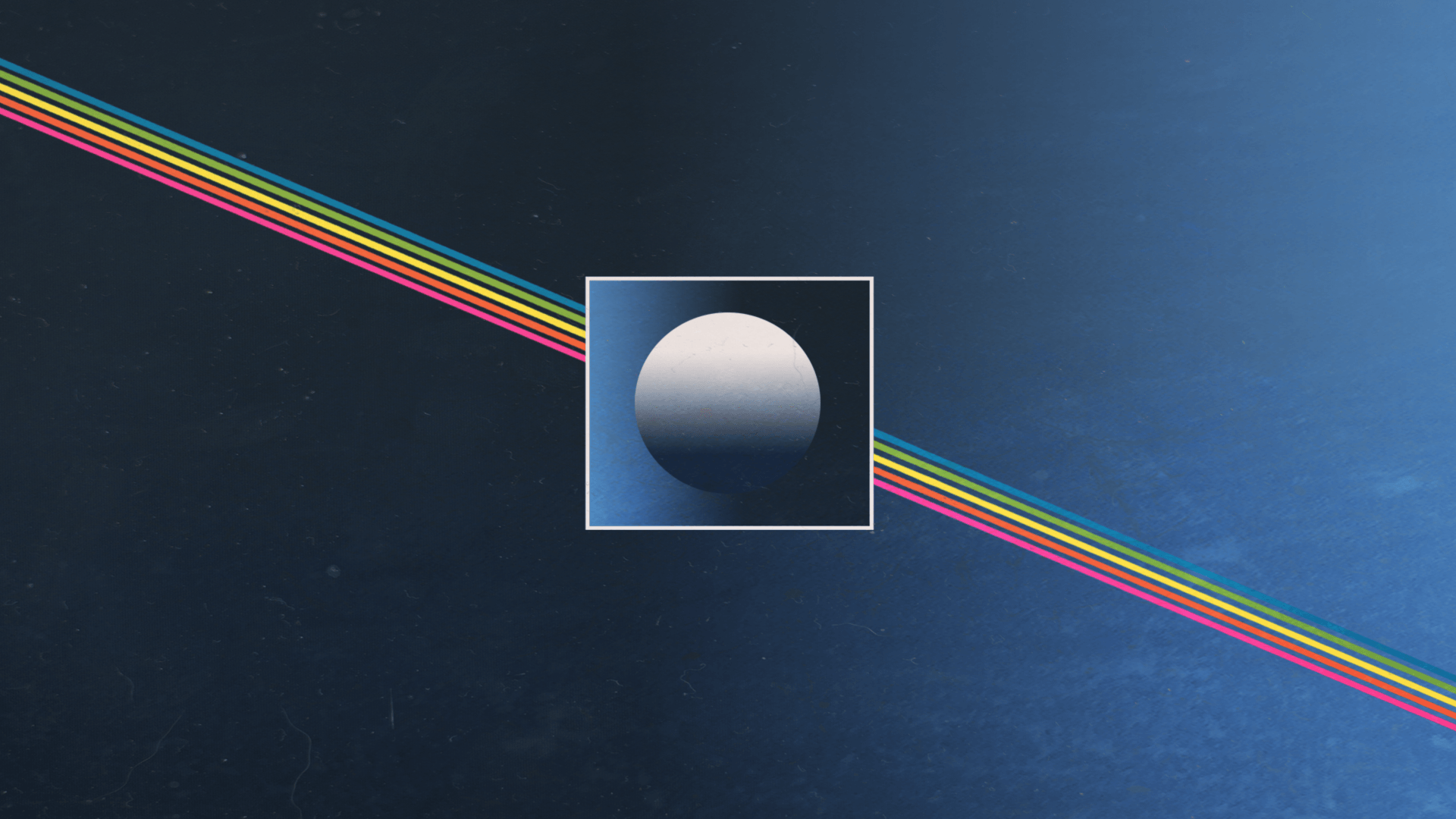 Sfera grigia con fascio arcobaleno, 1920x1080 Full HD, Desktop