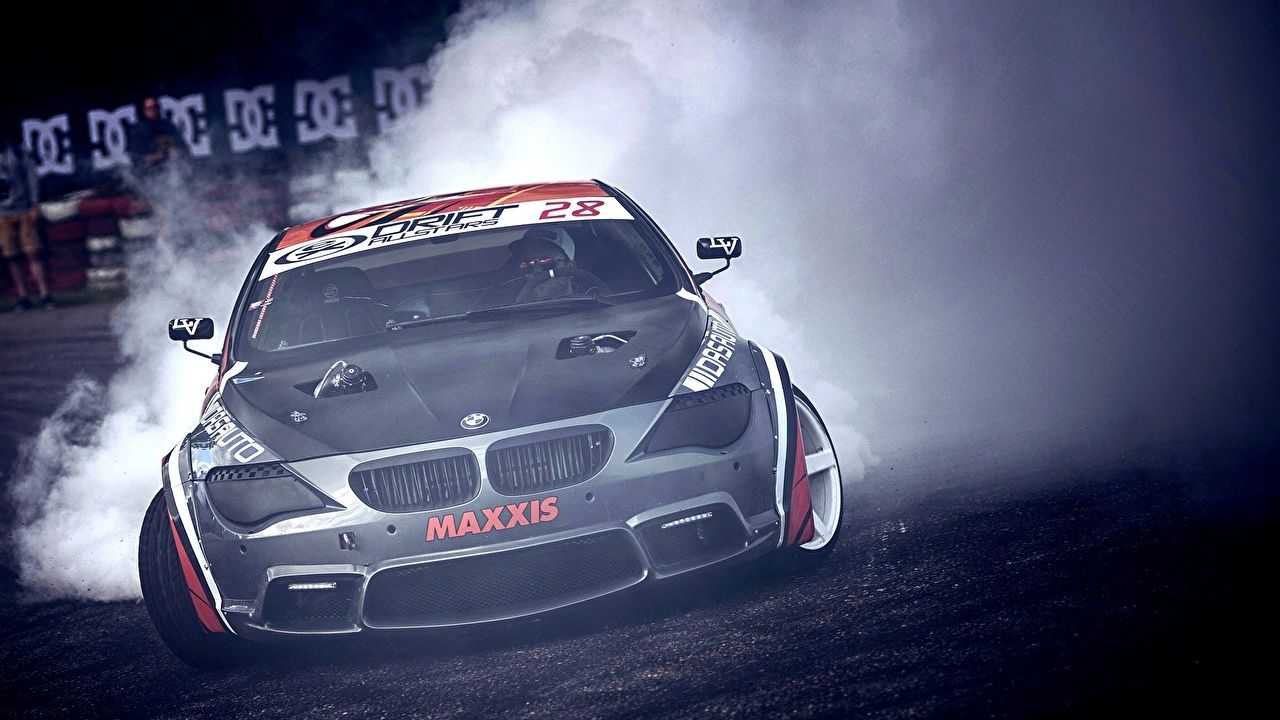 BMW M6 drift auto, 1280x720 720p, Monitor Gaming