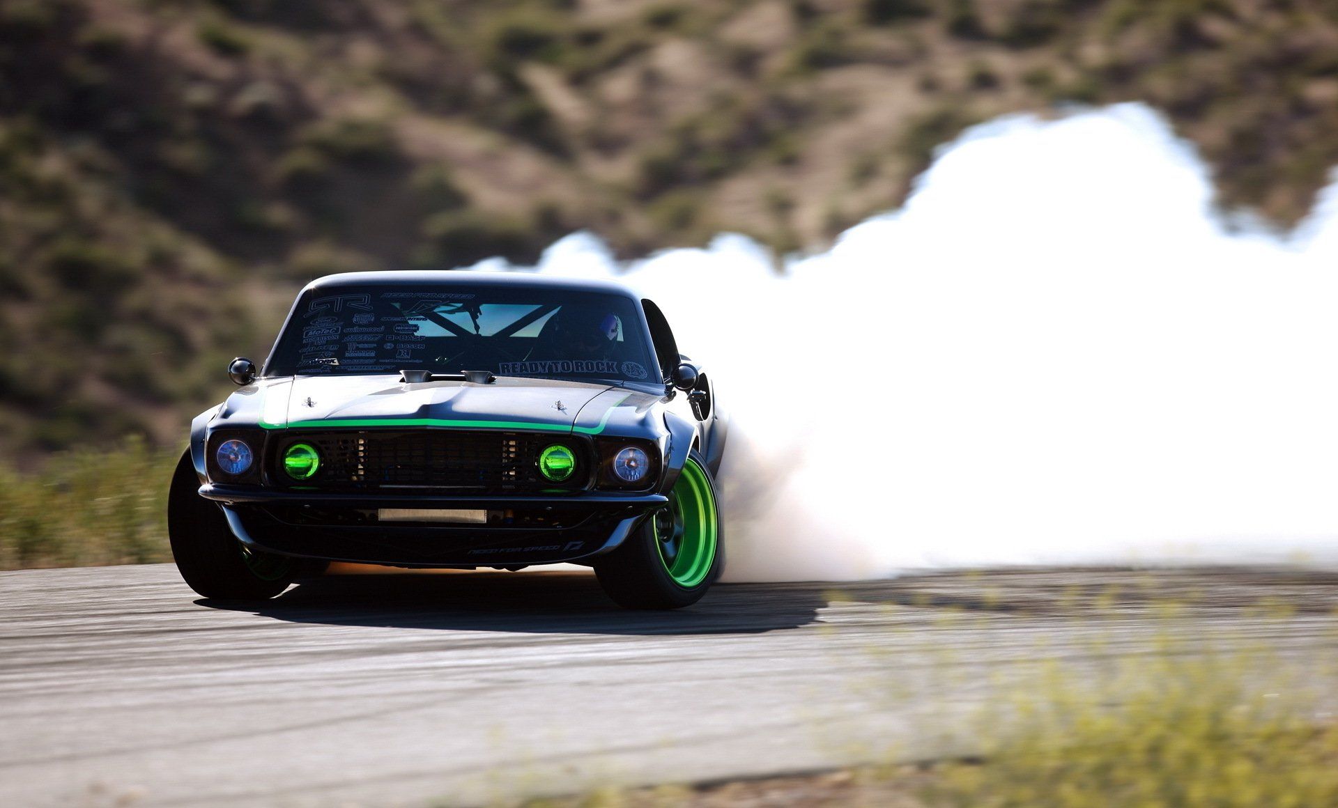 Mustang drift fumo bianco, 1920x1160 1080p, Desktop