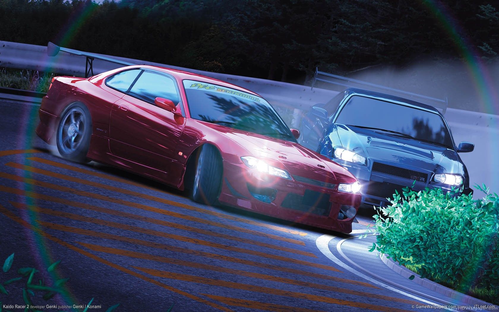 Auto da drift rossa e grigia, 1680x1050 HD, Desktop