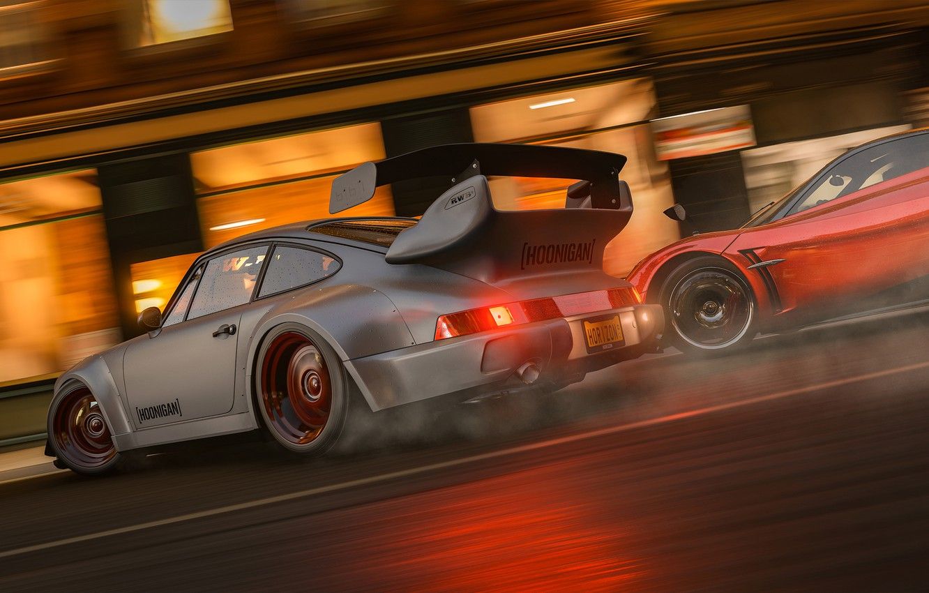 Porsche drift Forza Horizon, 1332x850 720p, Acer Nitro