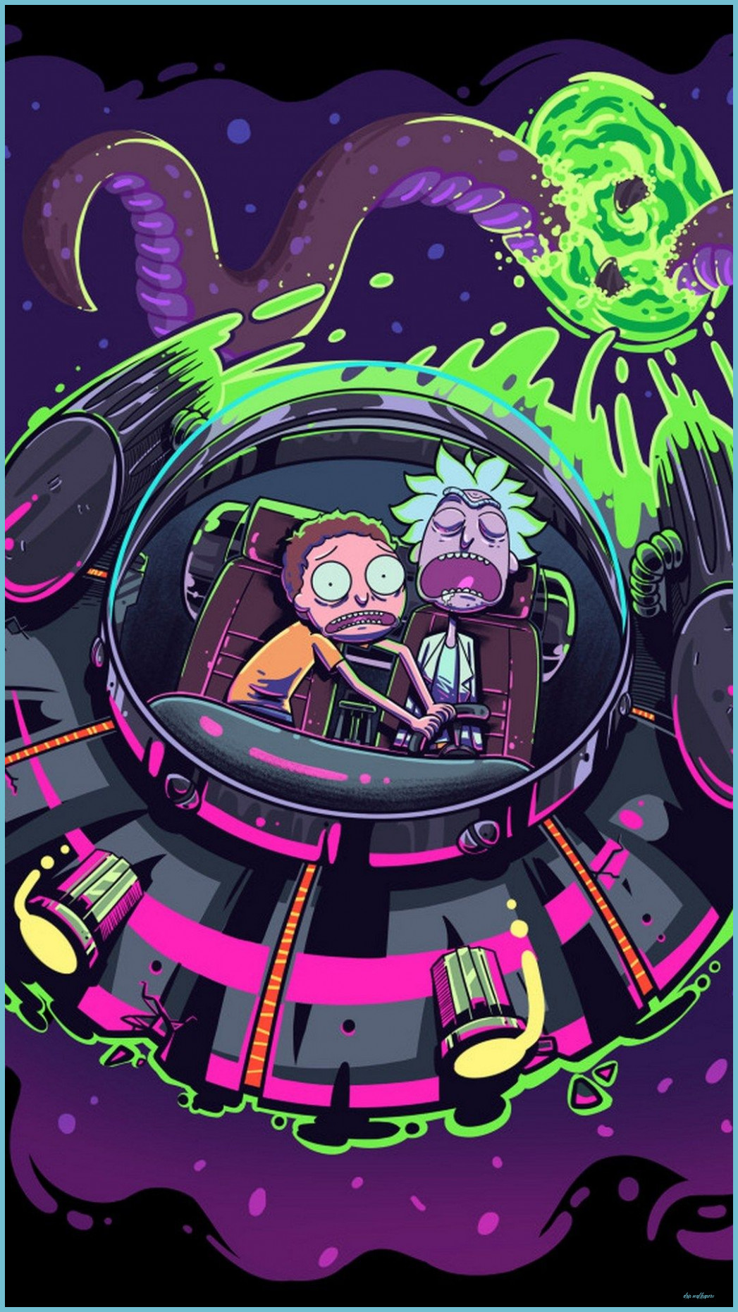 Rick and Morty navicella spaziale, 1047x1862 Full HD Verticale, Google Pixel