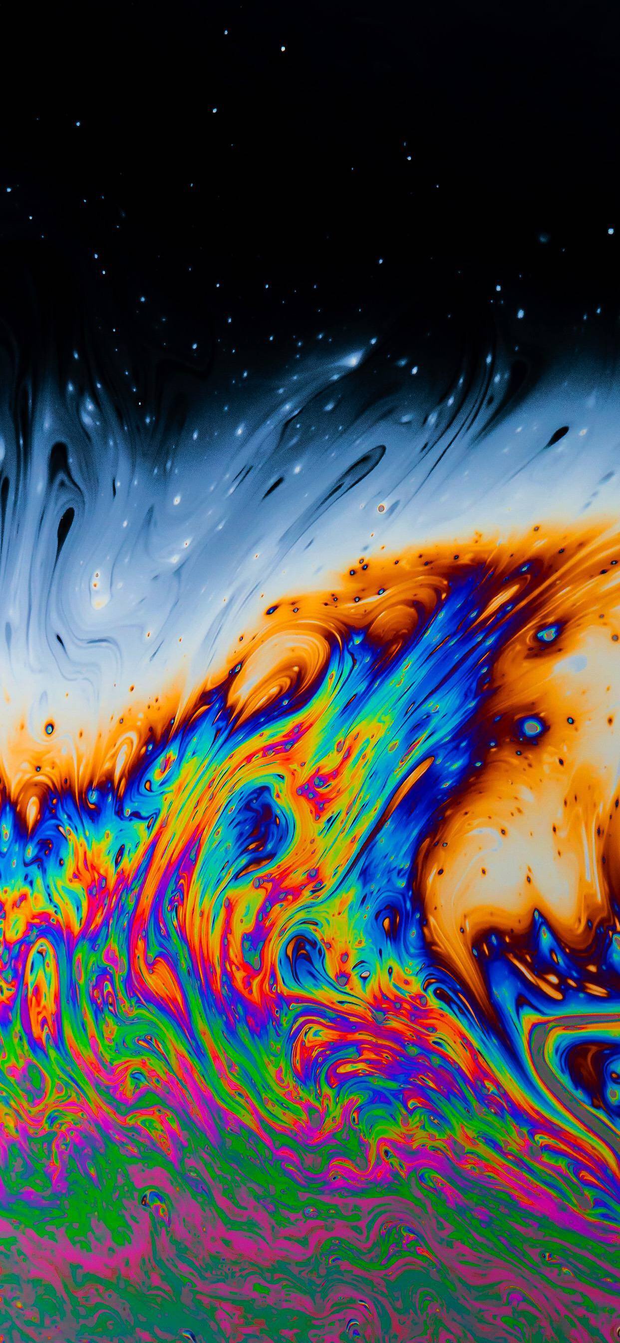 Onda colorata astratta drip, 1242x2688 Full HD Verticale, iPhone Pro Max