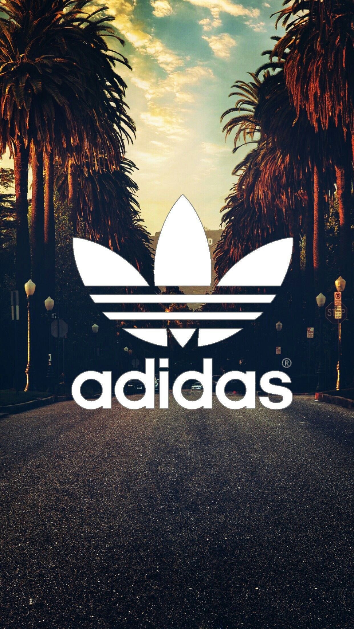 Logo Adidas viale palme, 1242x2208 Full HD Verticale, Realme