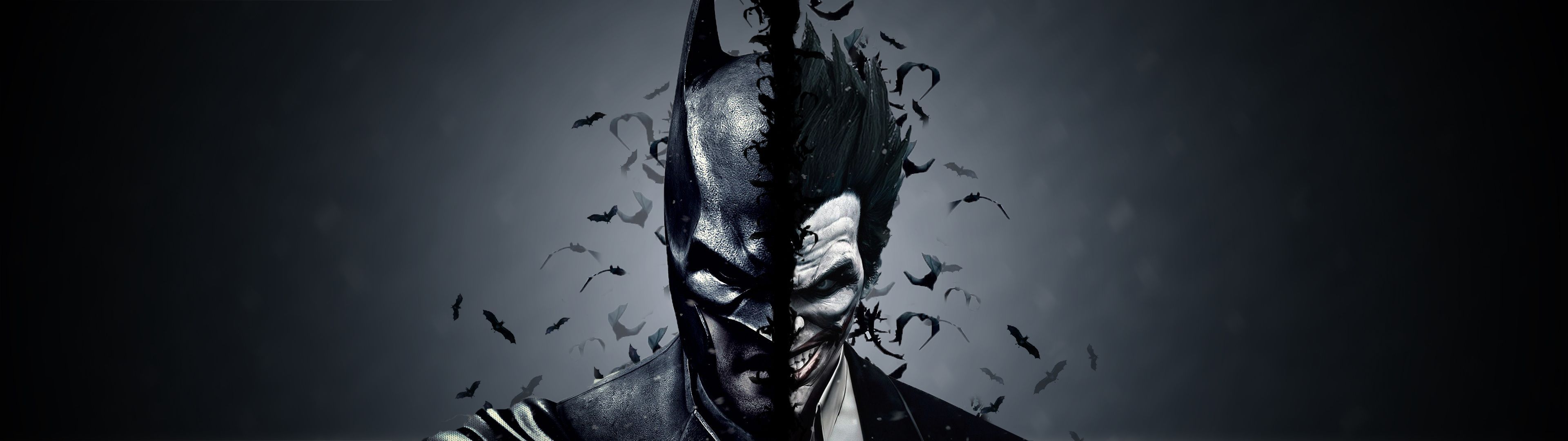 Batman maschera che si frantuma, 3840x1080 Ultrawide, Smart TV 4K