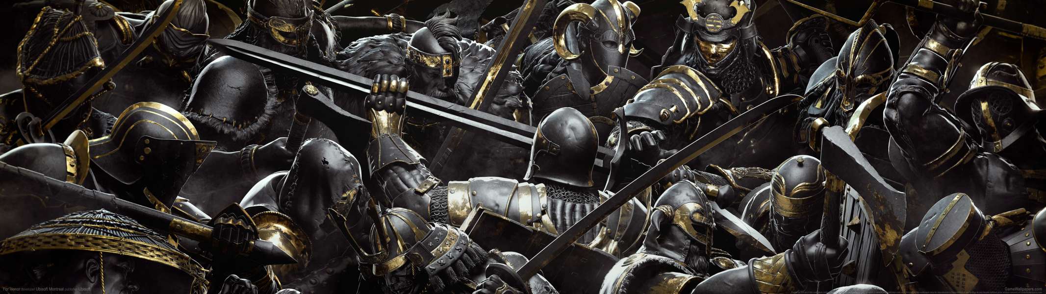 Guerrieri armatura scura battaglia, 2133x600 Ultrawide, Dual Monitor