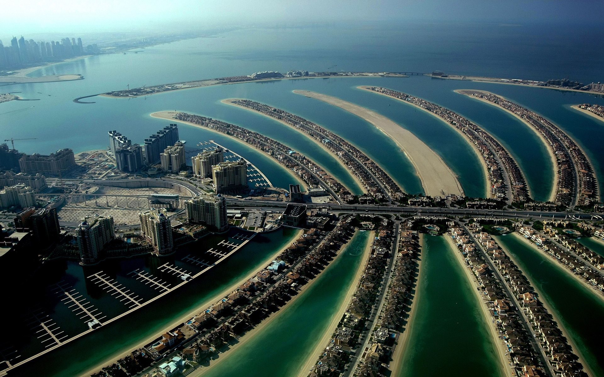 Palm Jumeirah vista aerea, 1920x1200 WUXGA, iMac