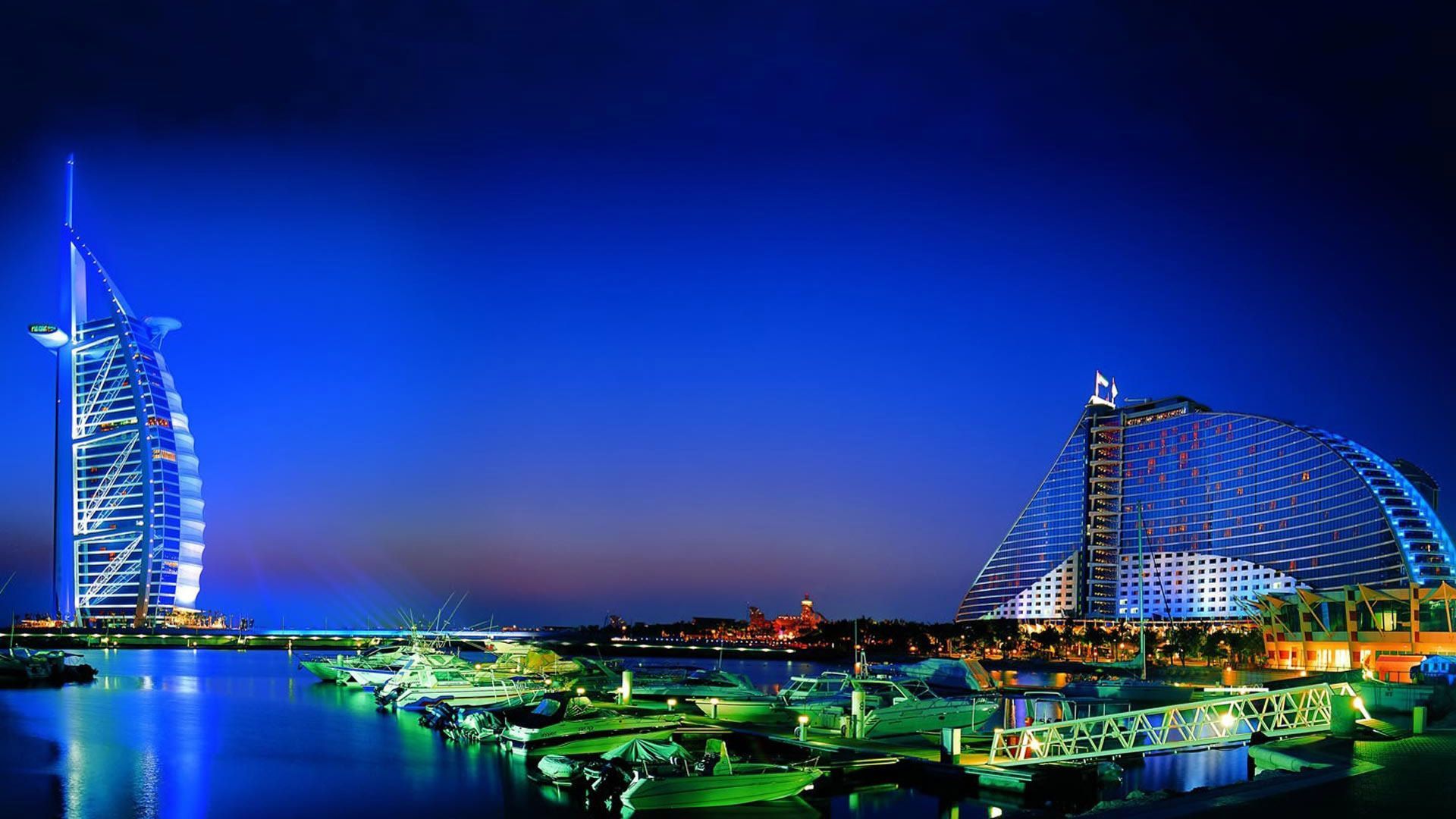 Burj Al Arab Dubai notturno, 1920x1080 Full HD 1080p, Desktop