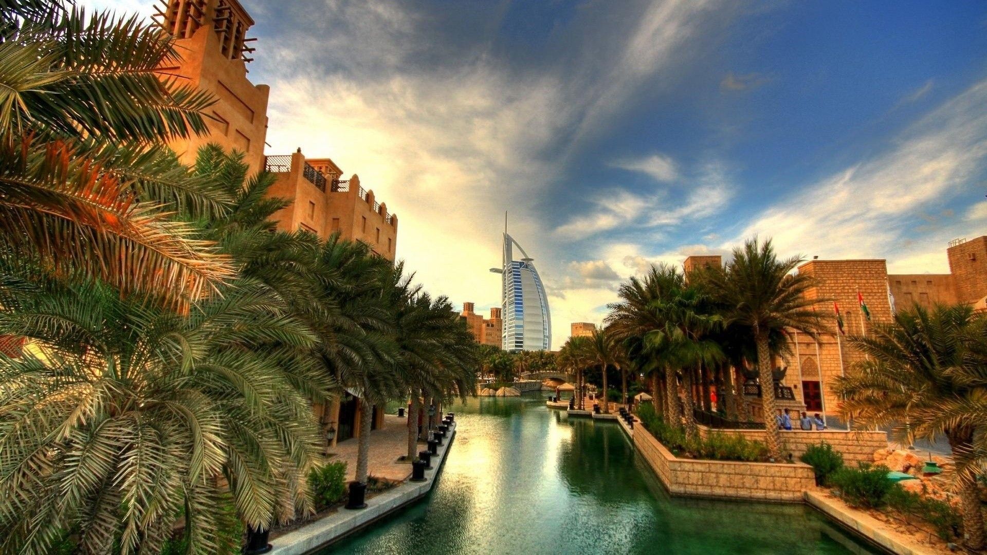 Burj Al Arab canale Dubai, 1920x1080 1080p, Desktop