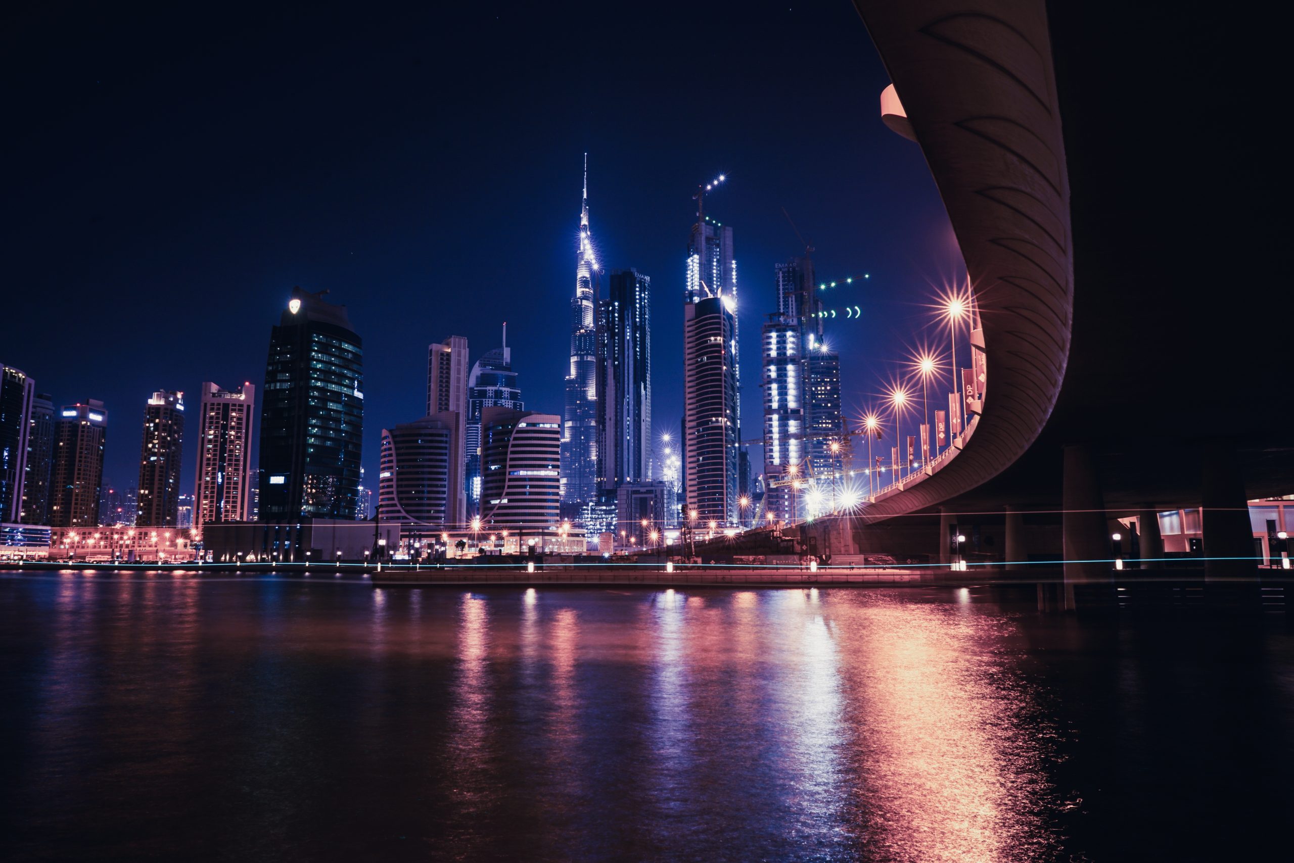 Skyline Dubai notturno grattacieli, 2560x1708 WQXGA, PC