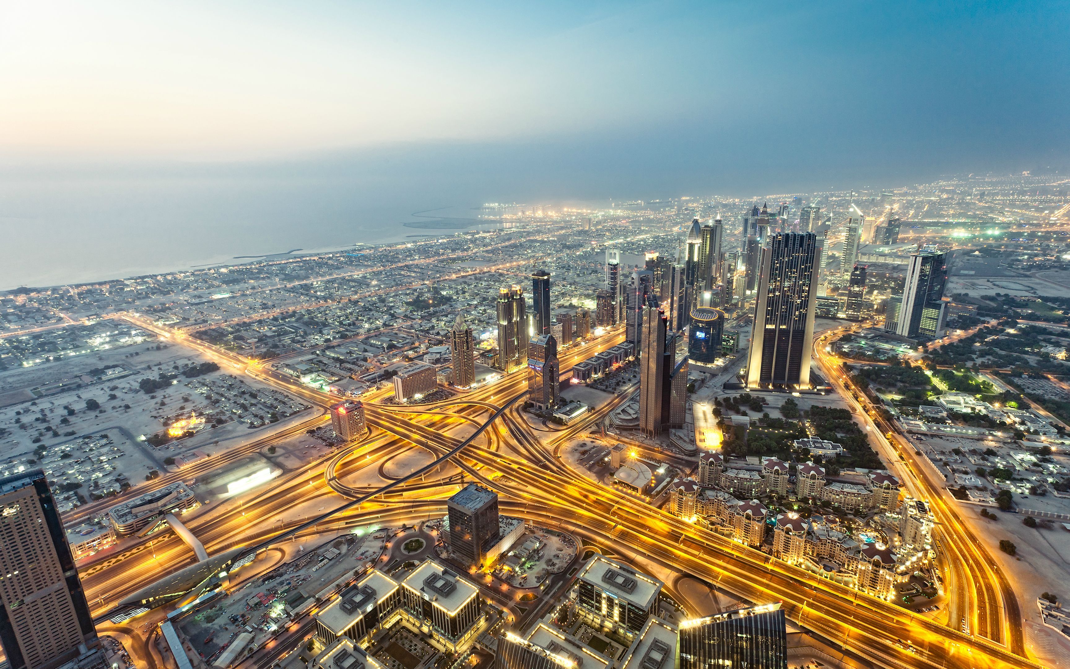 Skyline Dubai al crepuscolo, 3456x2160 2K+, PC