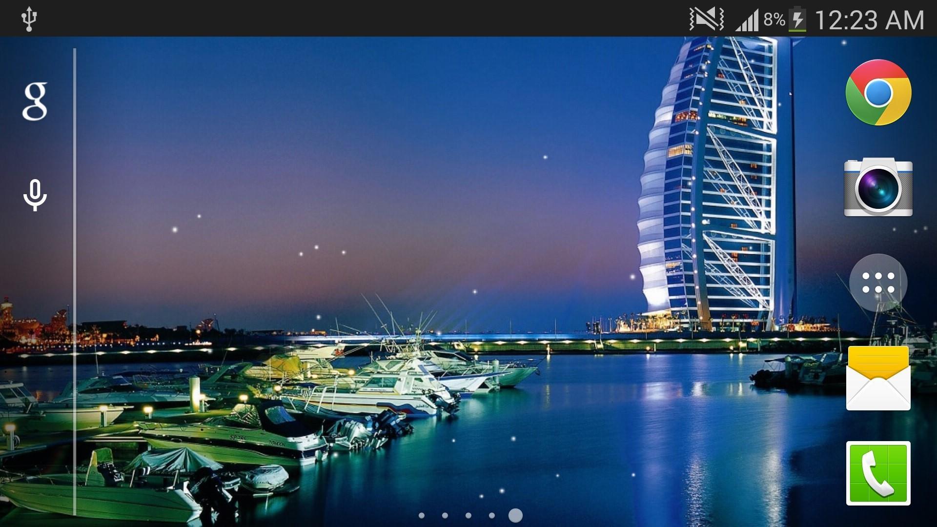 Skyline Dubai notturno, Burj Al Arab, 1920x1080 Full HD 1080p, Desktop
