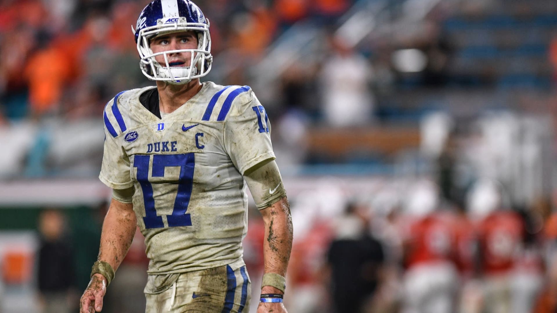 Giocatore football Duke numero 7, 1920x1080 Full HD, Desktop