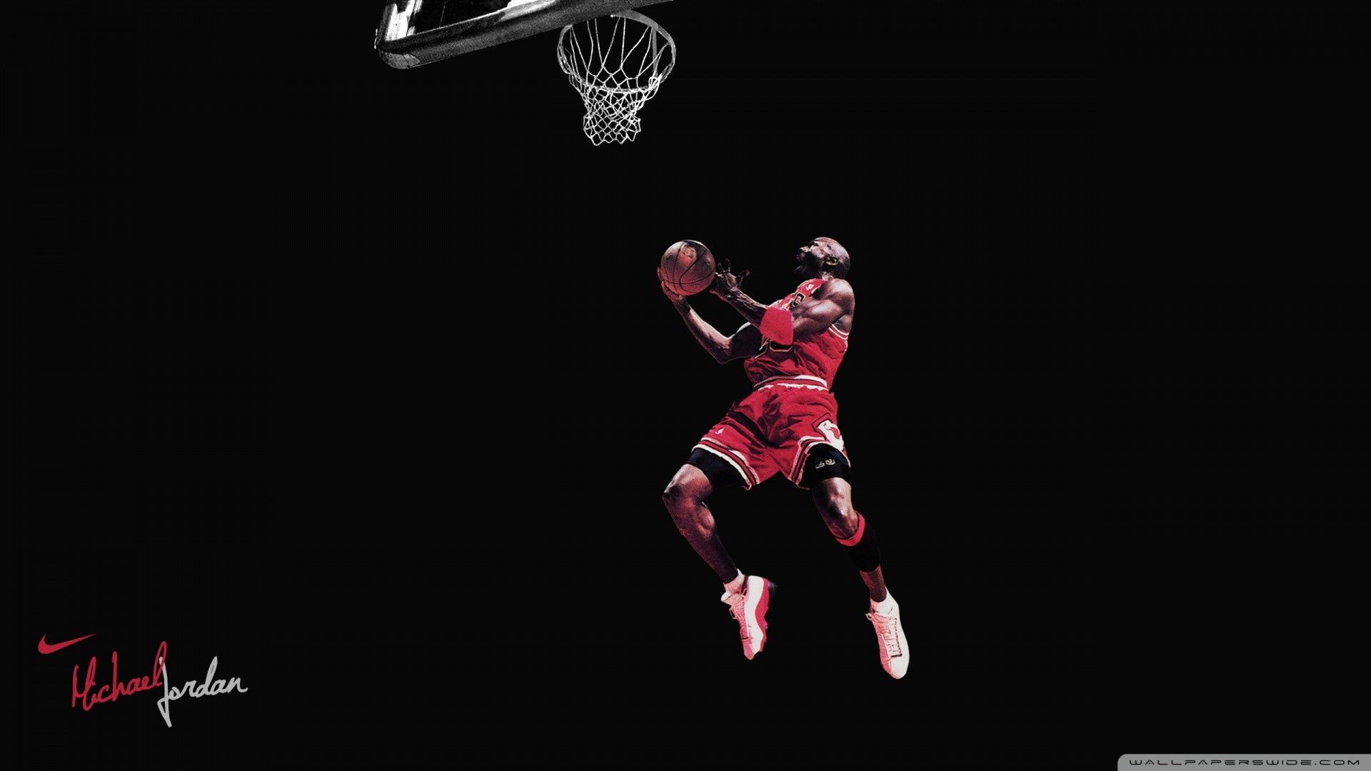 Michael Jordan schiacciata basket, numero 23, 1920x1080 1080p, Laptop