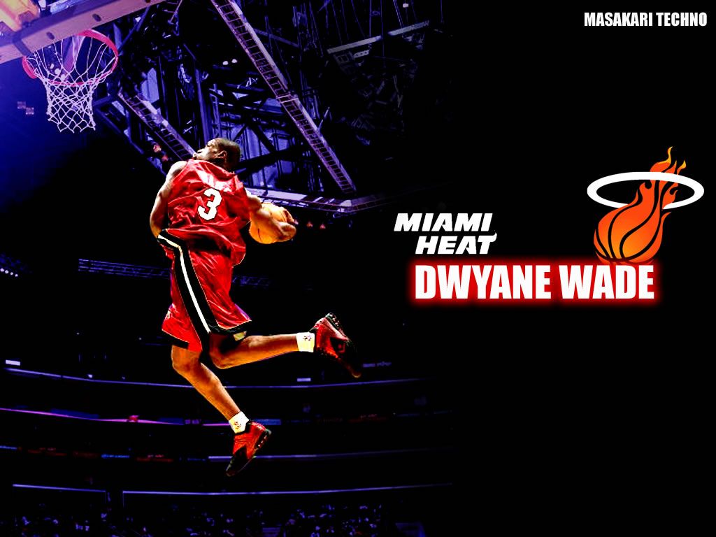 Dwyane Wade schiacciata Miami Heat, 1024x768 HD, PC Desktop