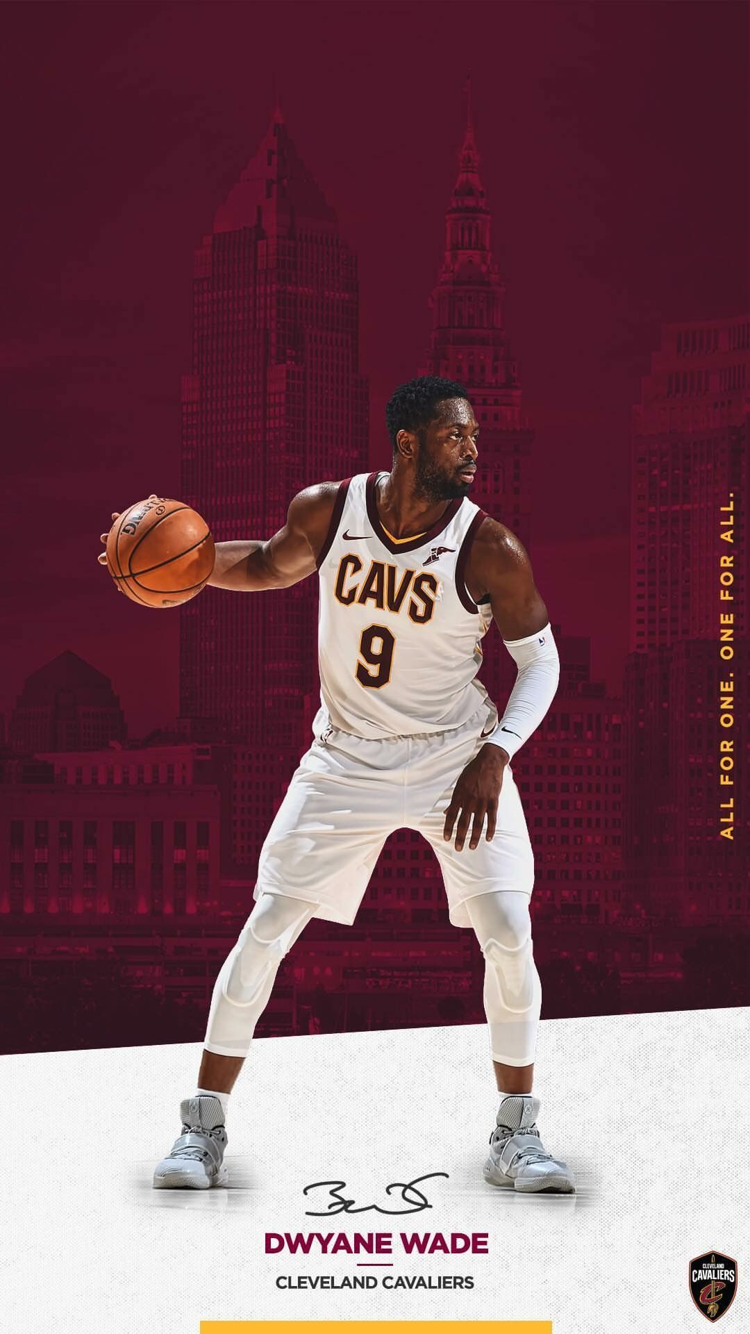 Dwyane Wade Cleveland Cavaliers, 1080x1920 Verticale, Samsung Galaxy