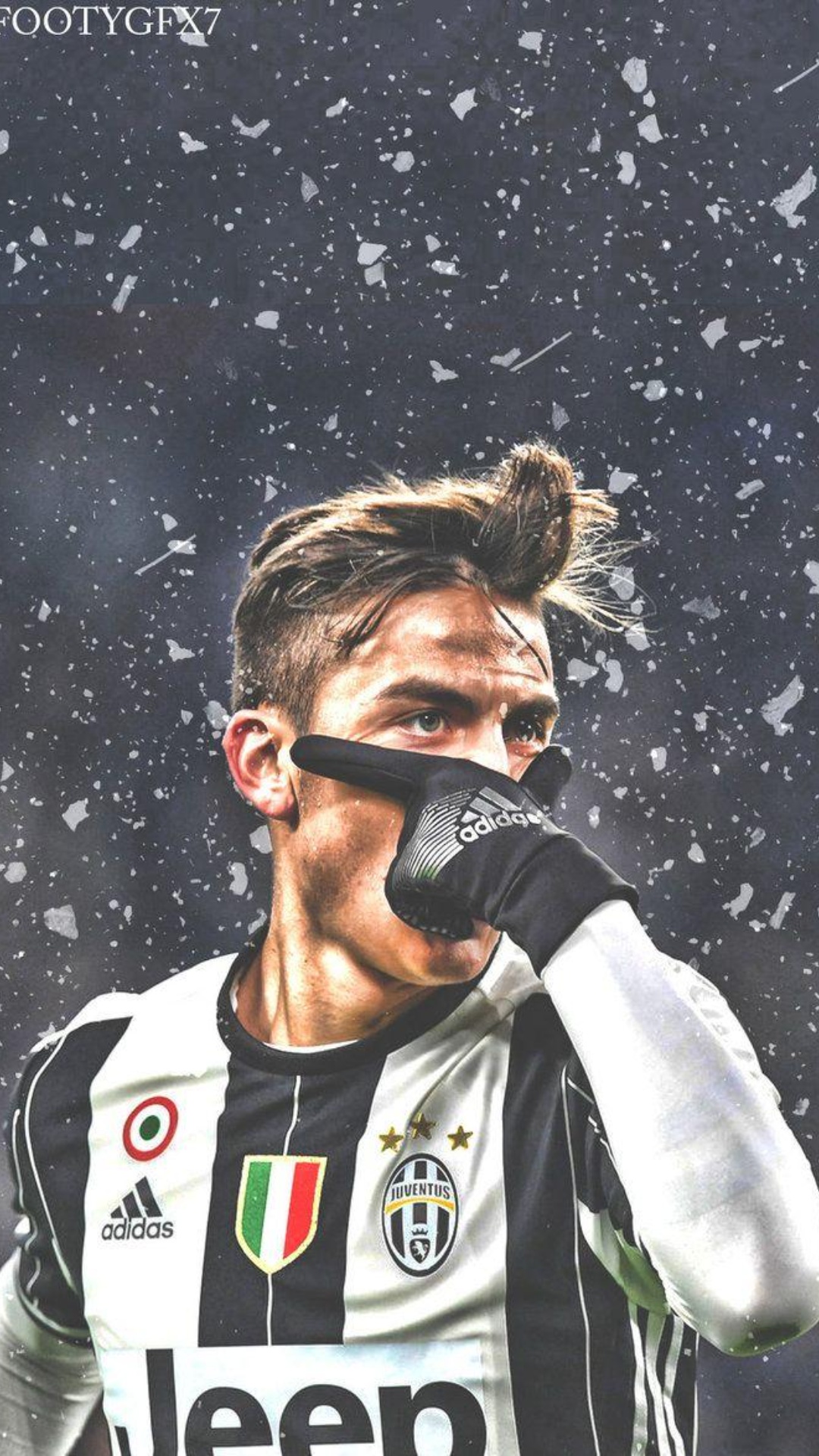 Dybala Juventus esultanza neve, 1080x1920 Full HD Verticale, Smartphone