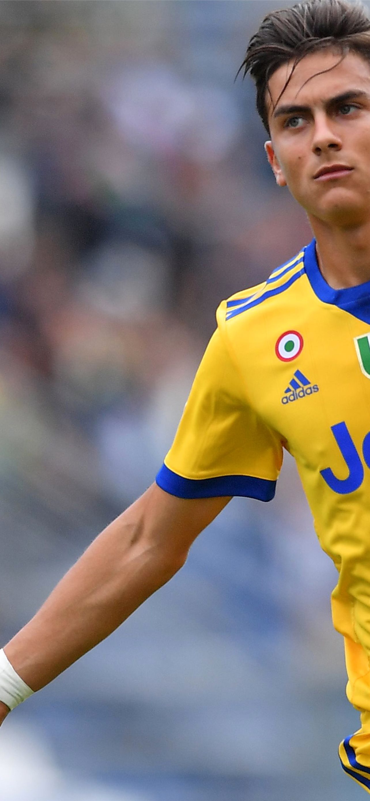 Paulo Dybala Juventus maglia gialla, 1284x2778 Verticale, Telefono