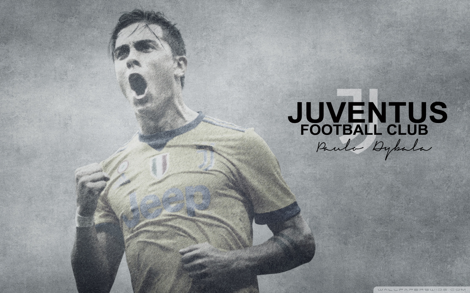 Paulo Dybala Juventus grigio, 1920x1200 WUXGA, PC Desktop
