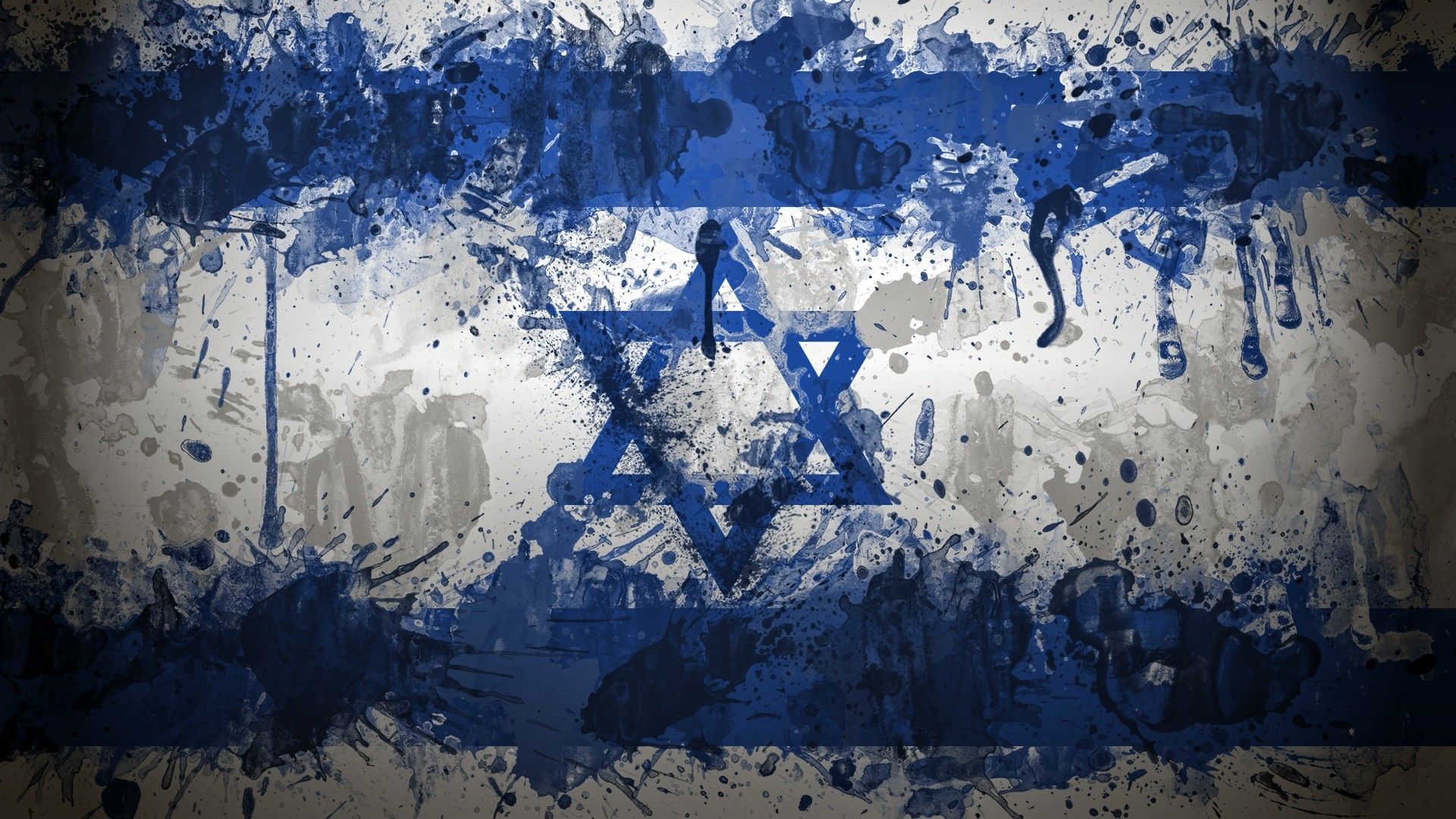 Bandiera israeliana effetto grunge, 1920x1080 1080p, PC Desktop