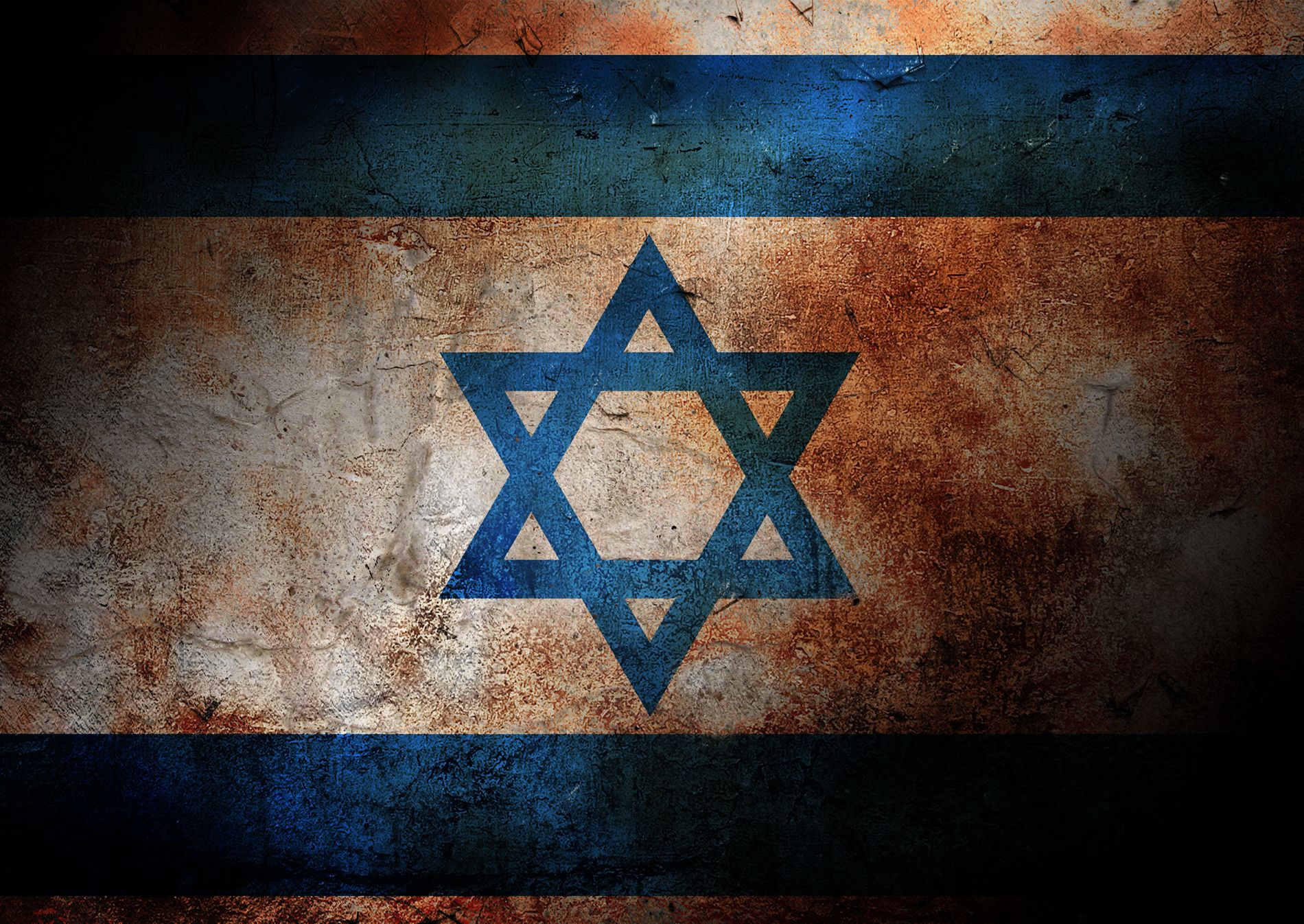 Bandiera israeliana texture grunge, 1900x1346 HD, PC Desktop