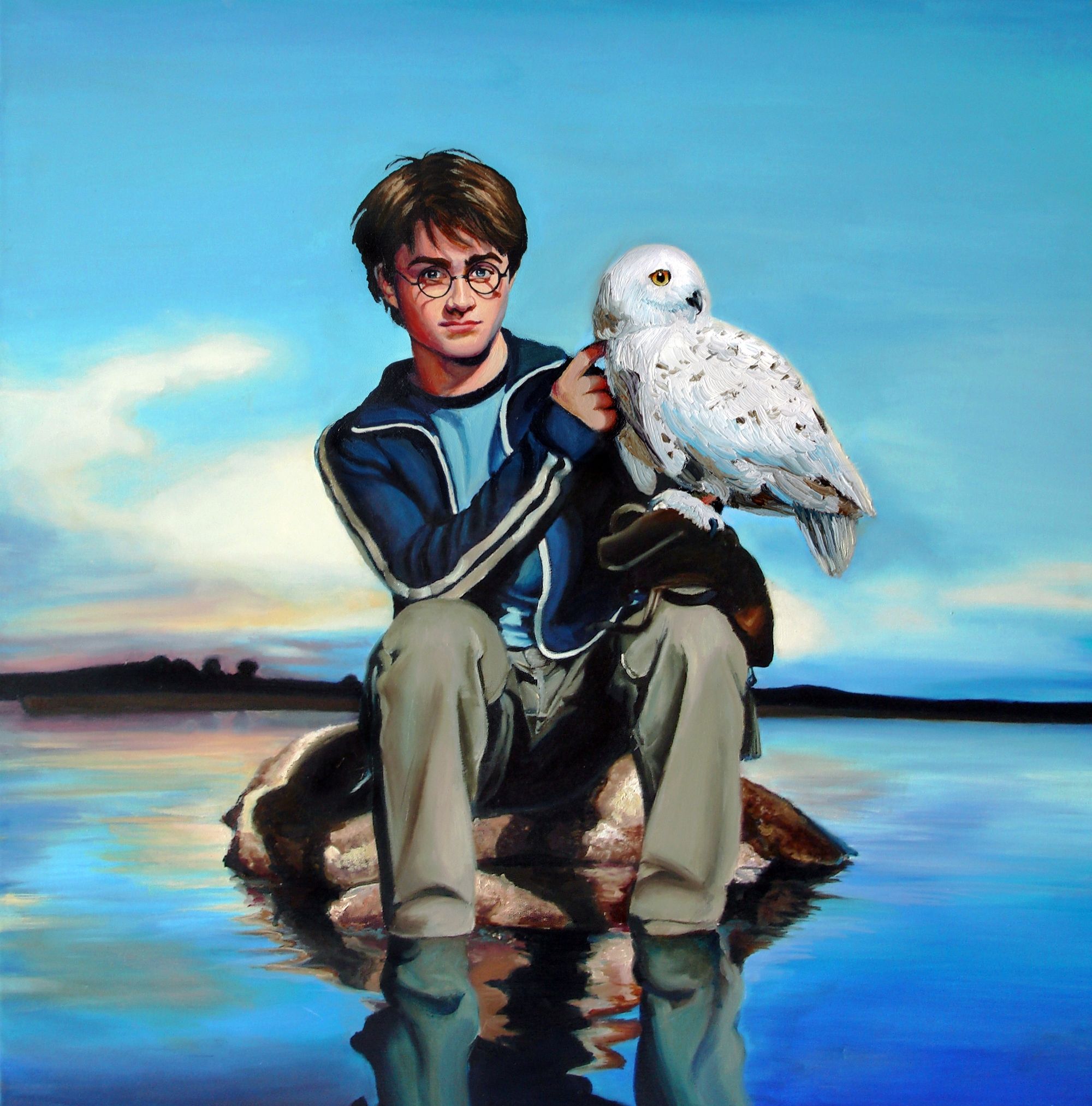Harry Potter con Edvige gufo, 2000x2025 Full HD Verticale, iPhone