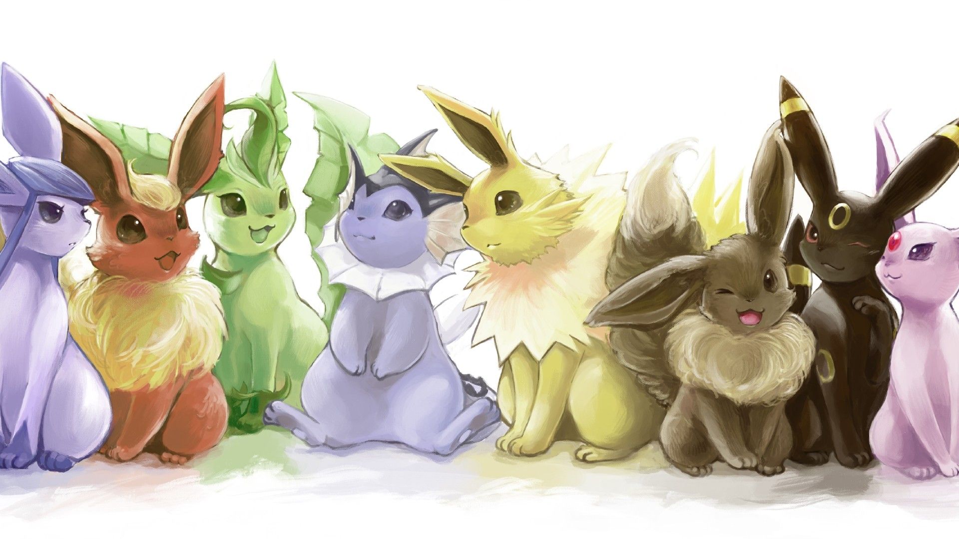 Eevee ed evoluzioni Pokémon, 1920x1080 Full HD 1080p, PC Desktop
