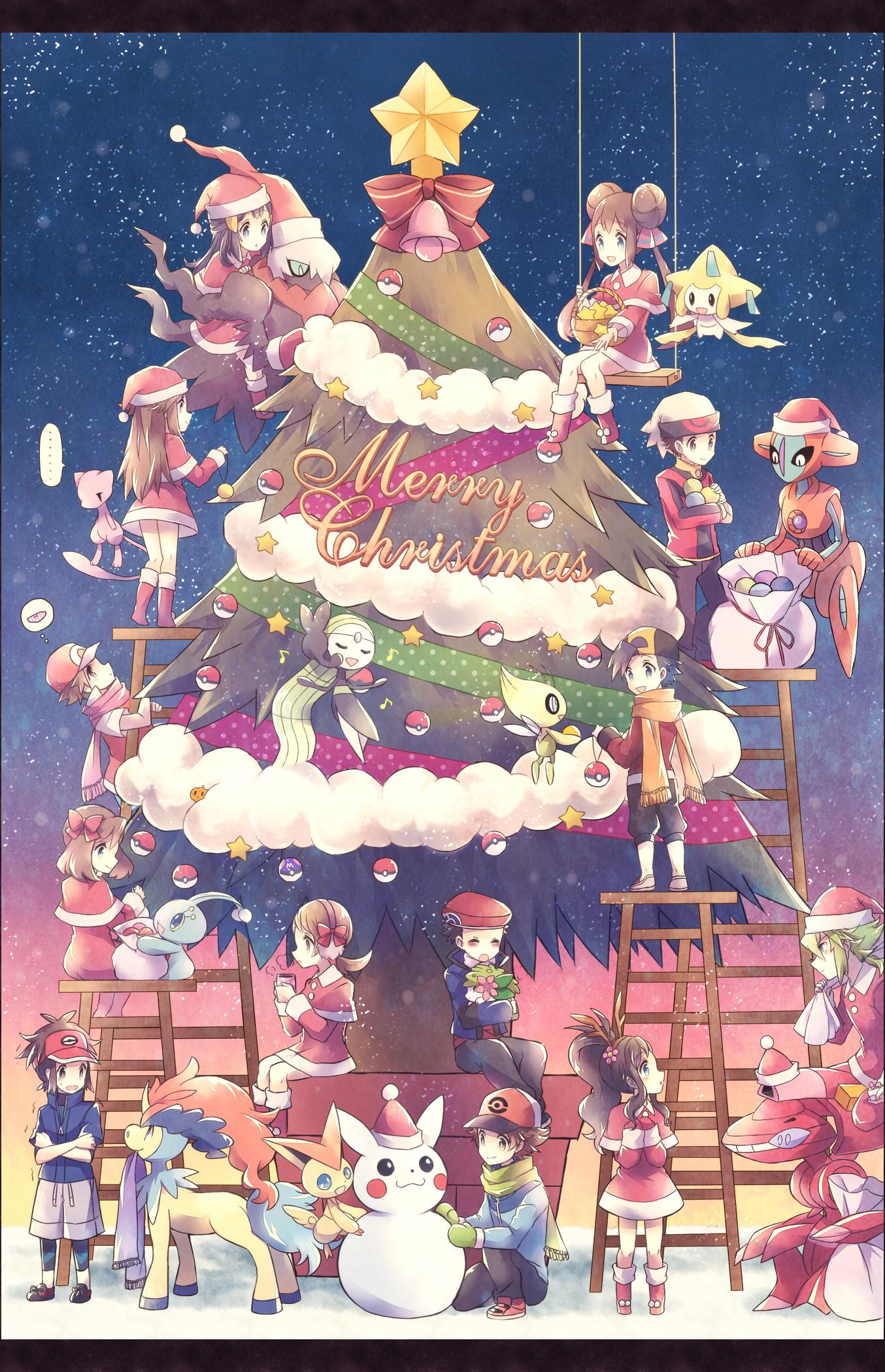 Pikachu e Pokémon albero di Natale, tipo elettro, 1024x768 HD, PC