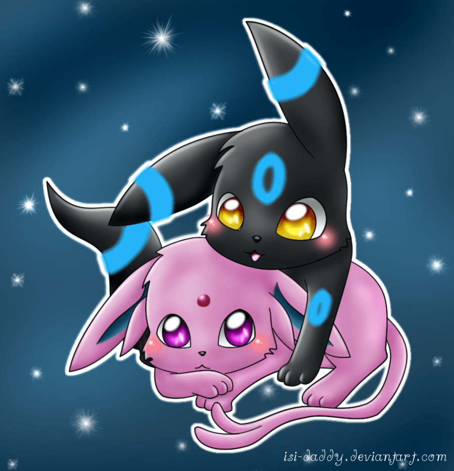 Eevee evoluzioni Pokémon chibi, Eeveelution, 1920x1080 Full HD 1080p, Desktop